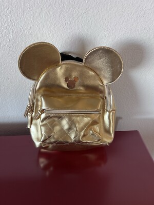 NWT Bioworld Disney Mickey Mouse Gold Mini Backpack Disney Mickey Mouse Golden Mini Backpack Bioworld | eBay main image 2