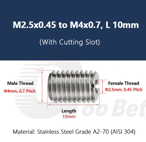 Thread Reducer Self-tapping Thread Repair Inserts Nuts M2 M3 M4 M5 M6 M8 to M20 - Picture 152 of 254