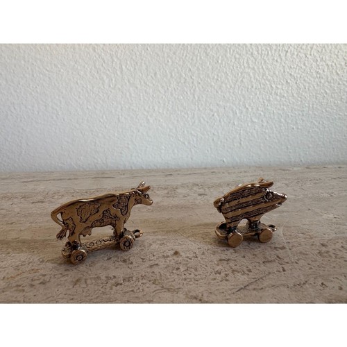 Konvolut 2 Vintage Daniel Riccio Messing Miniaturen - Bild 3 von 6