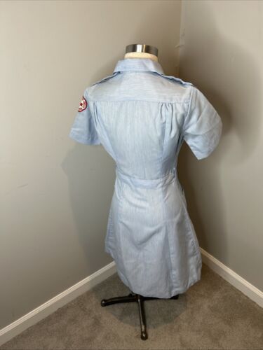 WWII Vintage 1950's American Red Cross Uniform Volunteer Military Nurse Dress - Picture 9 of 12