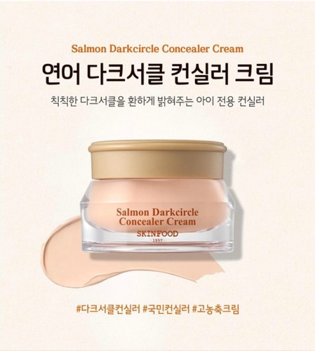 [Renewal] SKINFOOD Salmon Dark Circle Concealer Cream For  Eyes 10g K-beauty - Picture 5 of 6