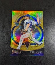 2021 Panini Select Phenomenon Gold Prizm /10 🔥 Jacob deGrom #14 NY Mets