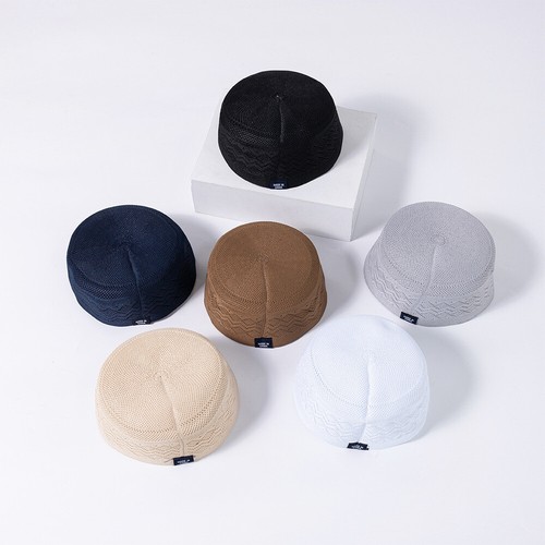 Soft Muslim Breathable Religious Flat Top Prayer Hat for Men Worship Daily Wear - Picture 8 of 19