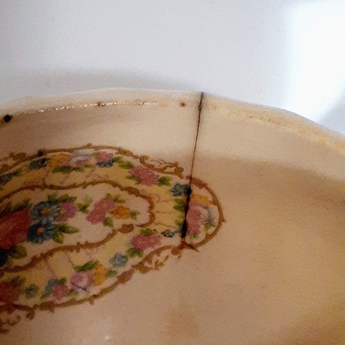 Trojan by Sebring Toledo Delight Creamer And Sugar Bowl 22K Gold Trim Chipped  - Picture 4 of 15