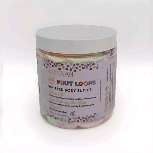 Aminnah AMNH Skincare 8 oz Whipped fruit Loops Body Butter - 第 1/1 張圖片