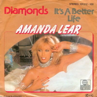 Amanda Lear Diamonds / Its A Better Life Vinyl Single 7inch NEAR MINT Ariola