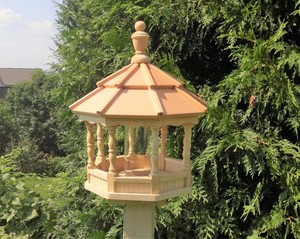 Gazebo Bird Feeder Wood Amish Homemade Handcrafted Small Ebay