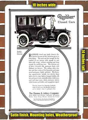 Metal Sign - 1911 Rambler Sixty-Five Limousine- 10x14 inches | eBay