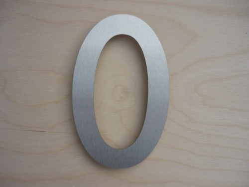 Número de casa de acero inoxidable moderno clásico extra grande de 25 cm - Imagen 3 de 12