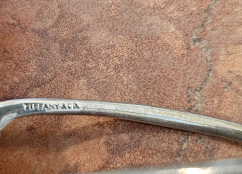 Tiffany & Co Sterling Silber Wunschknochen Zange monogrammiert Sammlerstück - Bild 6 von 7