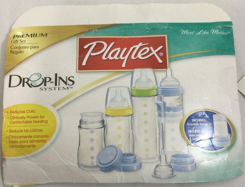 (4) Playtex Nurser Bottles with Drop-Ins Liners Baby Premium Gift Set - Picture 2 of 11