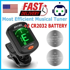 Clip-On LCD Digital Tuner for Guitar Bass Violin Ukulele Chromatic AT-01A