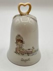 Vintage Precious Moments August Bell 1988 by Samuel J Butcher Made in Japan