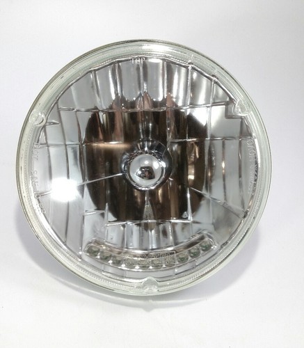 Pair Black Dietz 7" Crystal Headlights Lamps w/ 10 LED Amber Turn Signal Lights - Picture 7 of 9