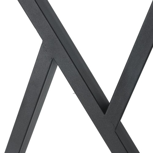 Black Z-Frame Metal Bench Legs Furniture Legs 28"H x 17.7"W Table Legs - Picture 6 of 8