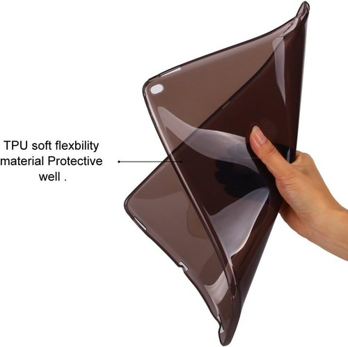For iPad 10.2"9th 8th 7th Gen Air 4 5 10.9"Silicone Black Clear Soft Tablet Case - Picture 9 of 10