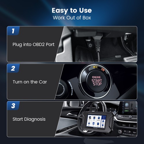 MUCAR OBD2 Diagnostic Scan Tool Scanner Code Reader ABS SRS Engine Transmission - Picture 6 of 33
