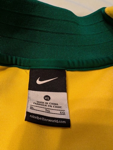 Nike Brasilien Fußball XL Jacke Nationalmannschaft Fußball Track Top gelb Herren Tasche - Bild 12 von 16