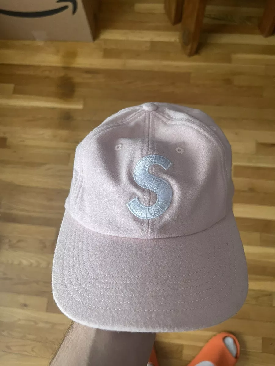 Supreme S logo hat with leather strap Used