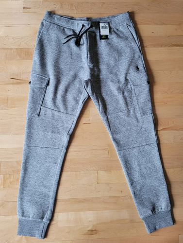 Polo Ralph Lauren Herren Medium grau Cargo Jogginganzug Doppelstrick durchgehender Reißverschluss Set Neu mit Etikett - Bild 9 von 23
