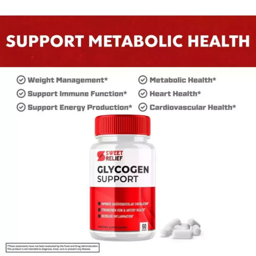 (1 Pack) Sweet Relief Glycogen Support Capsules, Sweet Relief (60 Capsules) . - Picture 4 of 6