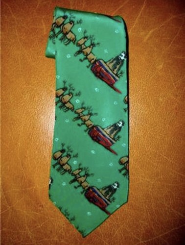 Jerry Garcia Krawatte Rentier Weihnachten XMAS Holiday Grateful Dead Jerry Santa Seide  - Bild 1 von 4