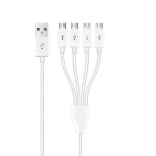 USB Male Male to 4 Micro USB 2.0 A Multi Micro USB Charging Cable 6ft/2M 4 in 1 - Picture 6 of 6