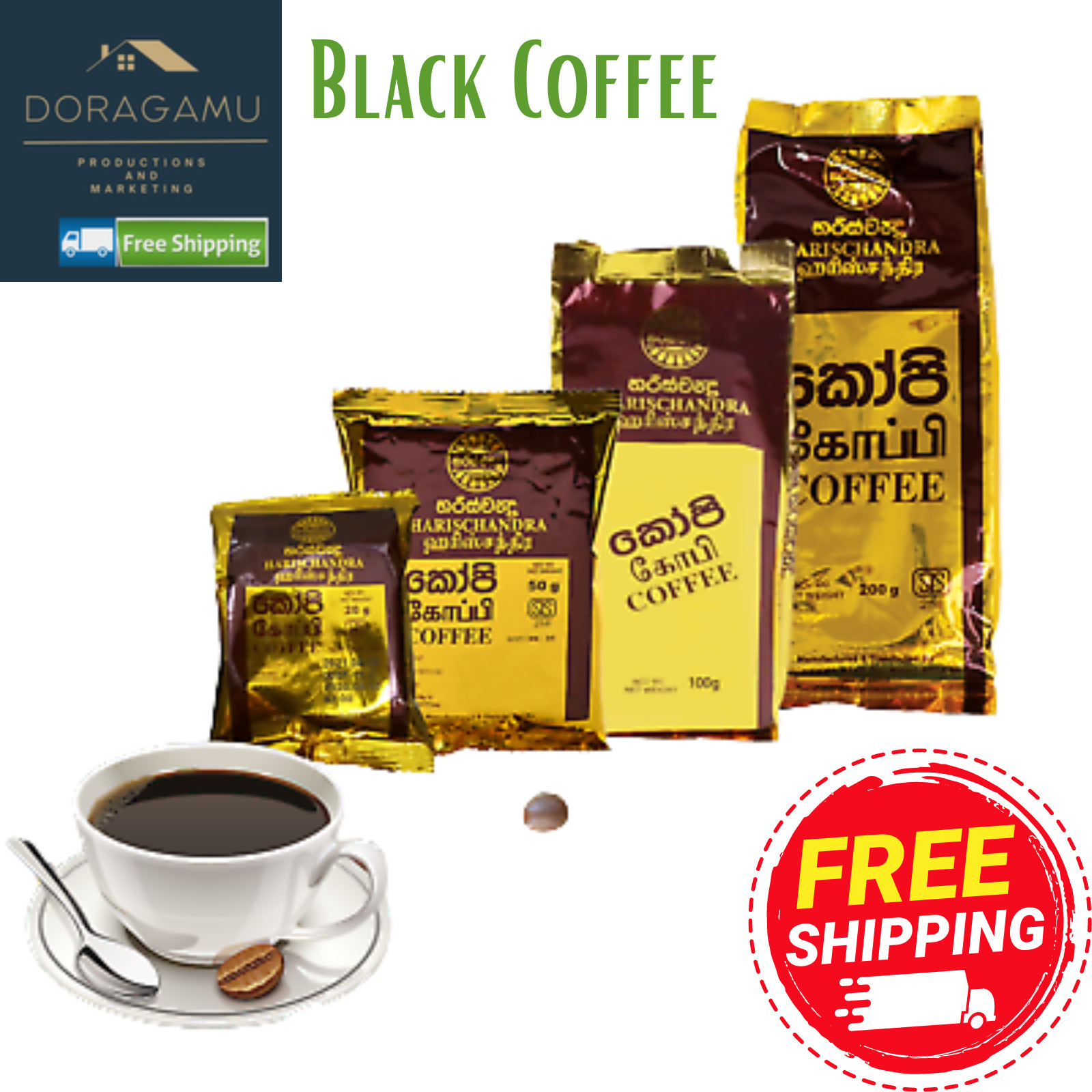 Té de café negro 100% natural frescura real sabor Ceilán