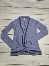 Ivivva  Lululemon Own the Move Shrug Twist Front Wrap Top 14 Long Sleeve S1