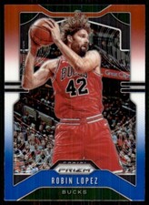 2019-20 Prizm Red White Blue #206 Robin Lopez Milwaukee Bucks