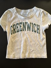 GREENWICH John Galt Lime Green Kids T Shirt Top Shortsleeve Thick Soft M