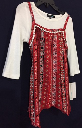 Nuevo con etiquetas Top para niñas talla 6 Takara niñas 2 piezas LS dobladillo festoneado lazo trasero - Imagen 6 de 12