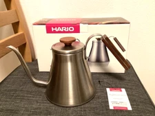 Hario V60 Coffee Drip Kettle VKW-120-HSV Wood Handle Max 1.2L Practical 0.8L