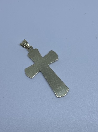 Jesus Crucifix Cross Pendant 14k Gold Men’s Religious Women’s - Picture 6 of 8