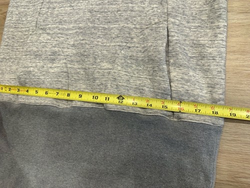 Heather Grey Sweatshirt Pullover Ribbed Cotton Japan - Picture 20 of 21
