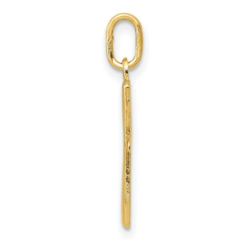 14k Yellow Gold Initial Letter G Charm Pendant 0.91 Inch - Picture 2 of 3