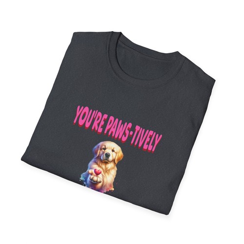 You're Paws-tively My Favorite Valentine Unisex Softstyle T-Shirt - Picture 21 of 21