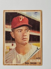 1962 TOPPS #46 JACK BALDSCHUN Philadelphia Phillies EX/MINT Actual card Scan
