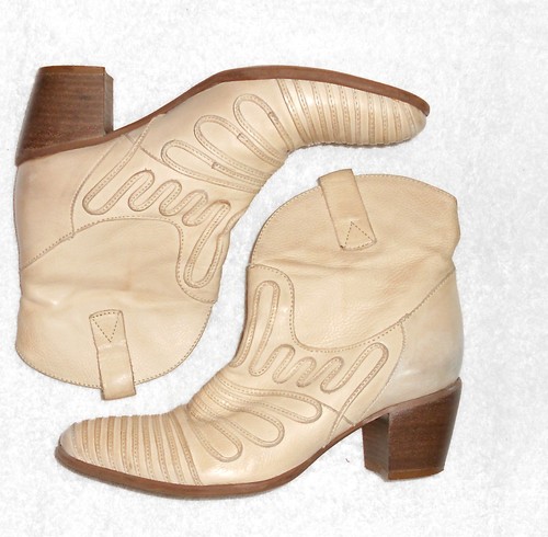 MURATTI bottines cavalières cuir beige P 36 TBE - Foto 3 di 10
