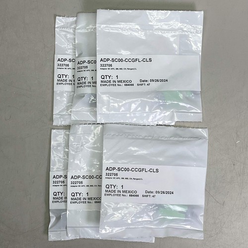 CORNING (6-PACK) Fiber Optic Adapters Full-Flange Mount Ceramic Sleeve ADPSC00CC - Picture 2 of 14