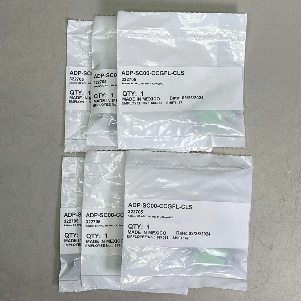 CORNING (6-PACK) Fiber Optic Adapters Full-Flange Mount Ceramic Sleeve ADPSC00CC - Image 2 of 4