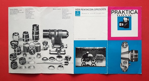alter Prospekt PRAKTICA nova von Pentacon Dresden 1961  ( F16965 - Bild 3 von 3