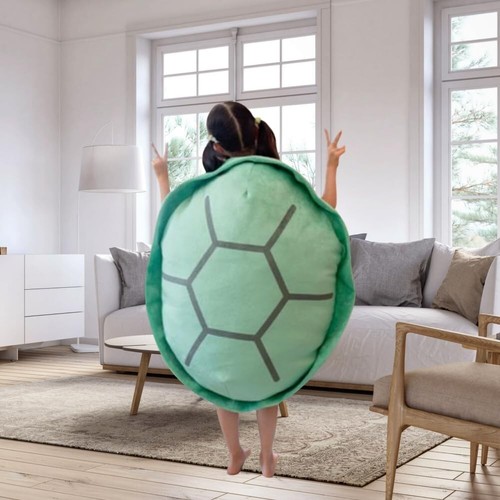 Wearable Turtle Shell Plush Pillow Stuffed Soft 31" Green, Bx8