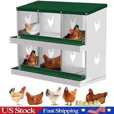 Chicken Nesting Box, 6 Holes Nesting Boxes for Chicken Coop ,Hens Laying Boxes