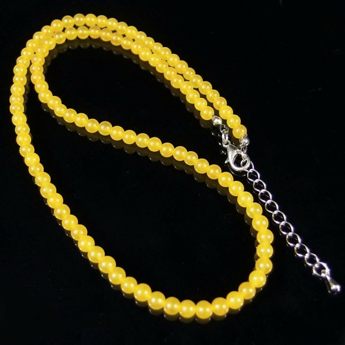 Collar con cuentas de piedras preciosas múltiples 4 mm redondo liso cuarzo amatista cristal de jade - Imagen 114 de 123