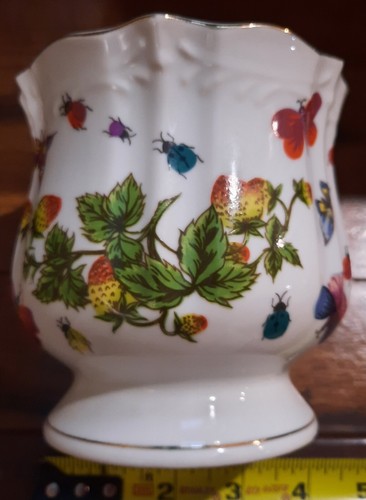 Vintage Ardalt Set Of 6 Spring Time Pattern Hand-Painted Ramekins Vase Souffle - Picture 3 of 13
