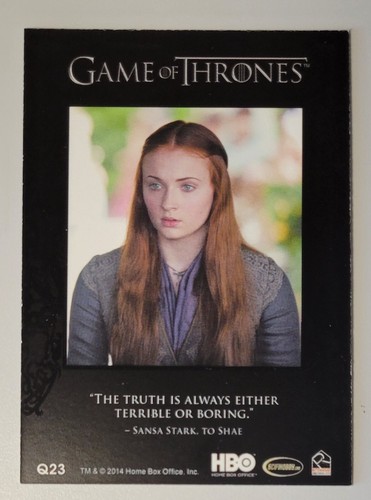 Rittenhouse Game of Thrones Staffeln 3, 6, 7 zitierbare Verfolgungsjagd Karte aussuchen - Bild 3 von 12