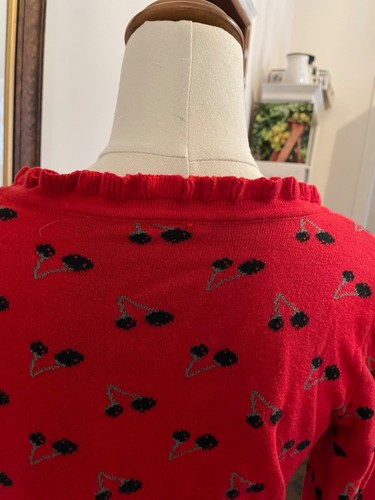 Cárdigan cereza roja (C1) - Imagen 4 de 9
