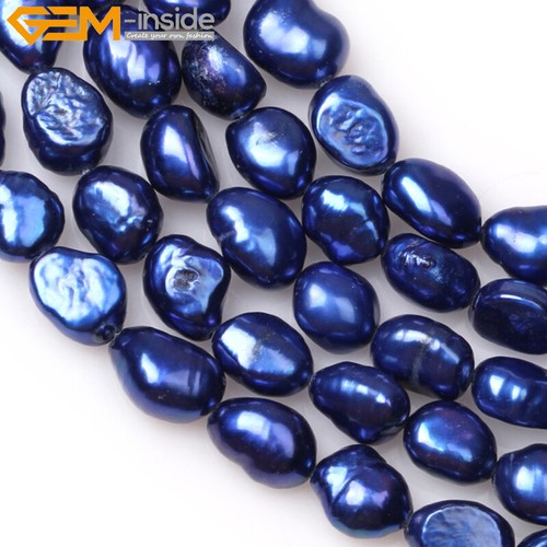 Freshwater Pearl Gemstone Rice Loose Beads For Jewelry Making 15" 5-6x6-8mm - Picture 89 of 196