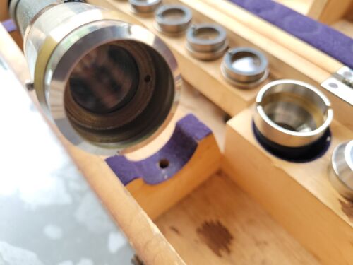 Elmer & Amend Carl Zeiss. Microscopio rifrattometro ottico Jena con custodia in legno - Foto 7 di 10